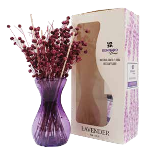 BENNARO HOME 100ML LAVENDER VAS SET